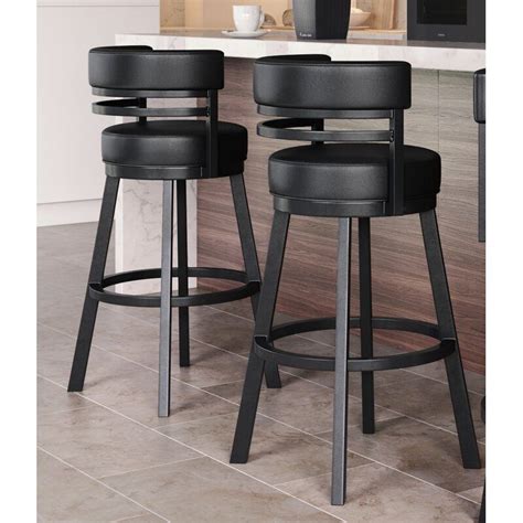 Outstanding Black Swivel Bar Stools With Back Kitchen Island Unit On Wheels