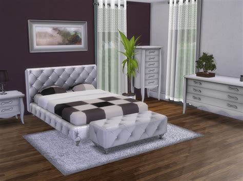 Sims 4 Cc S The Best Curtain Bed By Rachels Sim Stuff Pin Princess🎵💜