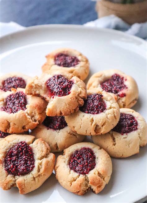 Gluten Free Thumbprint Cookies With Raspberry Jam Good Food Baddie