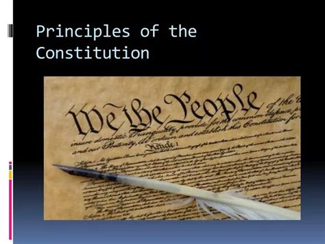 Ppt Principles Of The Constitution Powerpoint Presentation Free