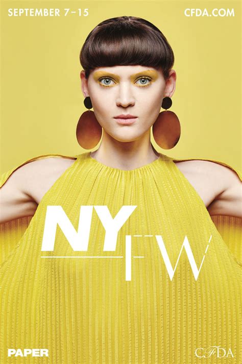 Fall Nyfw Campaign With Paper Magazine And Cfda On Behance Juco Editorial Design Poster
