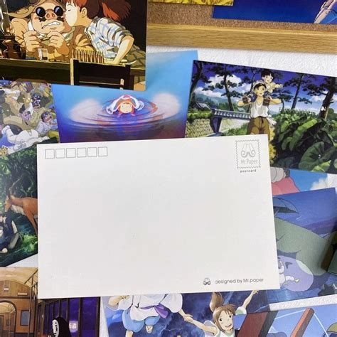 Studio Ghibli Postcards Miyazaki Hayao Greeting Cards Birthday Etsy