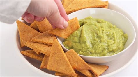 I added a little turmeric to the batter to give them that signature yellow. Keto Low Carb Tortilla Chips Recipe (Gluten-Free) - YouTube