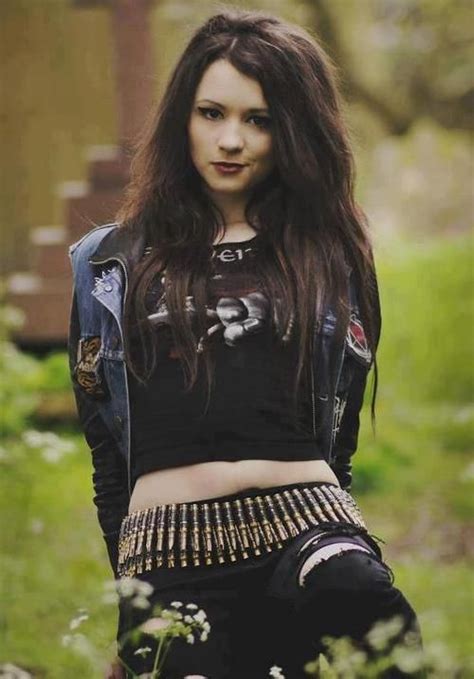 Pin By Holli Bedingfield On Costumes Metalhead Girl Black Metal Girl Metal Girl