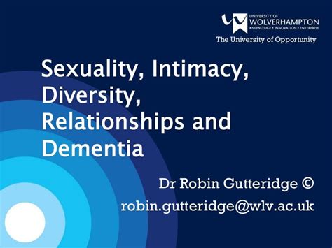 Sexuality Intimacy Diversity Relationships And Dementia