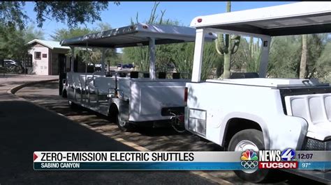 Zero Emission Electric Shuttles In Sabino Canyon Youtube