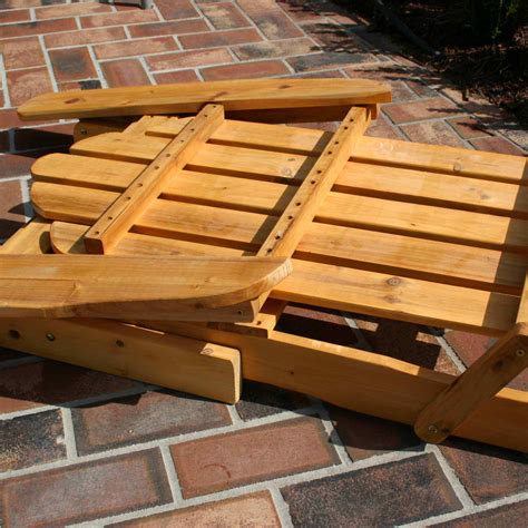 It's crazy how expensive adirondack chairs are. Exclusive Folding Wood Adirondack Chair - Honey Gold ...