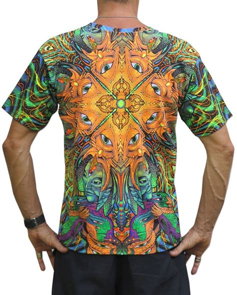 Psychedelic T Shirt Polymorph Goa Clothing Uv Etsy