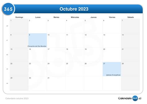 Calendario Octubre 2023 En Word Excel Y Pdf Calendarpedia Riset
