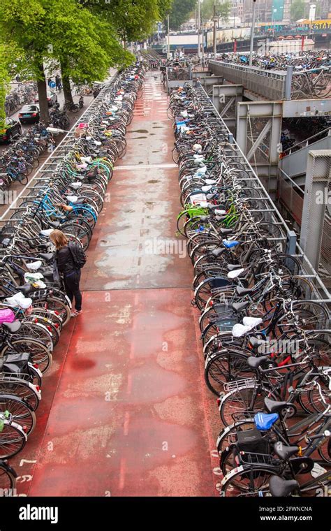 Cycling In Amsterdam Is Main Mode Of Transport This A A Parking Lot