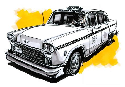 آموزش نقاشی 1.2 هزار دنبال کننده. Airport Taxi Sketches