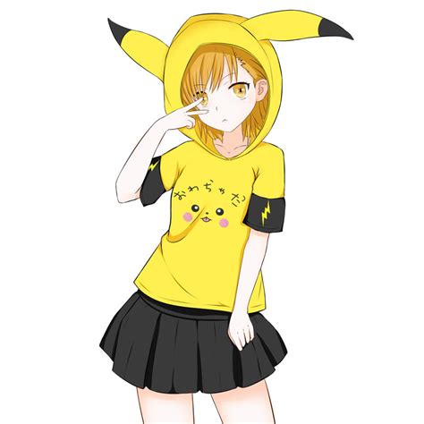 Hoodie Pikachu Anime Girl