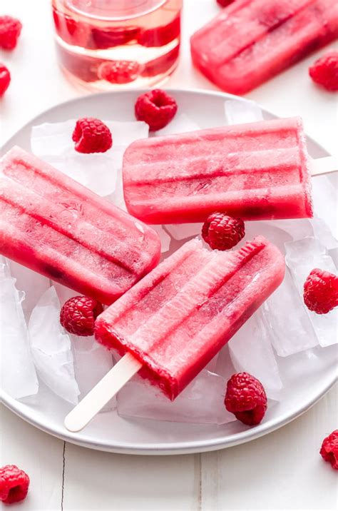 Raspberry Rosé Popsicles Recipe Runner
