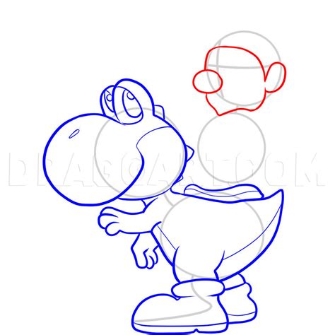 How To Draw Mario And Yoshi Step By Step Drawing Guide By Dawn