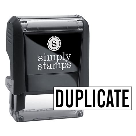 Duplicate Rubber Stamp Simply Stamps