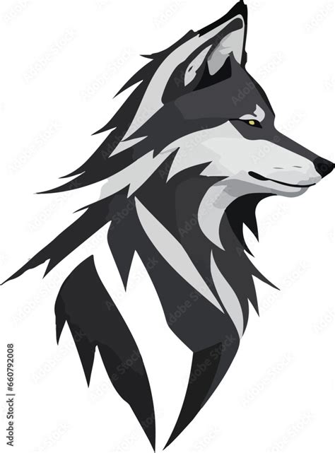 Wolf Vector Business Icon Logo Clipart Cartoon Character Illustration