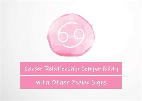 Cancer is the most sensitive of all the signs. Cancer Relationship Compatibility With Other Signs ...
