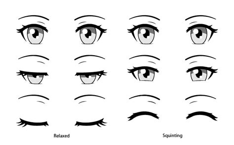 It's a great way to create without the burden of having to make something look real enough. AmvWorld ~ How to Draw Closed, Closing & Squinted Anime Eyes