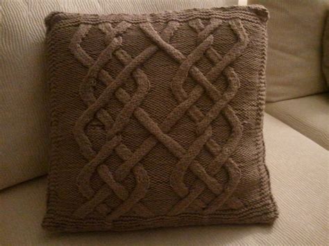 These beautiful cushion covers are made in a combination of cable styles. Cabled Pillow Cover
