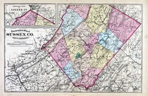 Maps Sussex County 1872