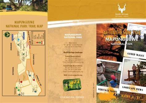 Mapungubwe National Park Trail Map Sanparks