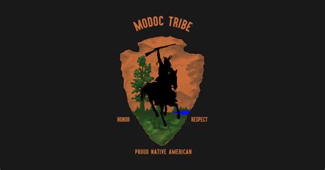 Modoc Tribe Native American Indian Retro Vintage Retro Arrow Modoc