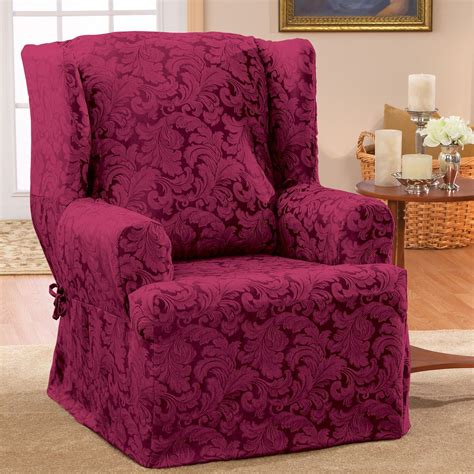 Don't dry them all the way. Scroll Classic T-Cushion Wingback Slipcover | Slipcovers ...