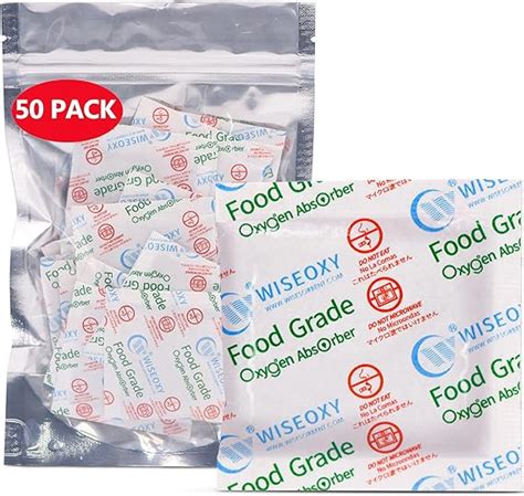 Wisesorb 300cc 50 Packs Oxygen Absorbers For Food Storage Food Grade