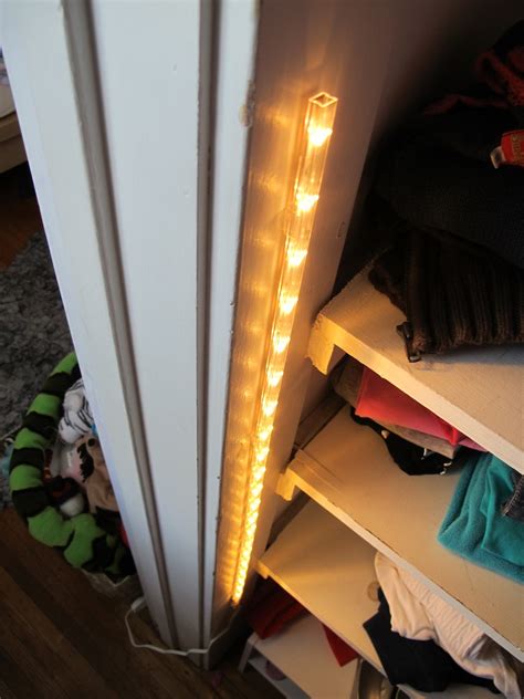 They use less energy and last longer than conventional incandescent bulbs. A $15 Closet Lighting Solution | merrypad