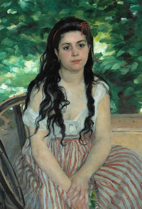 No Verão 1868 De Pierre Auguste Renoir Tela Para Quadro Na Santhatela