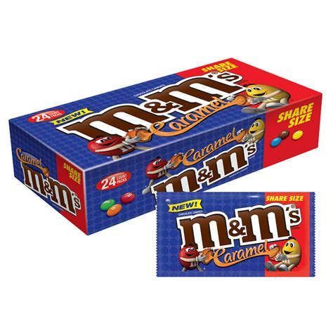 Mandms Caramel Chocolate Candy Share Size 283 Oz Pouch 24 Ctbox