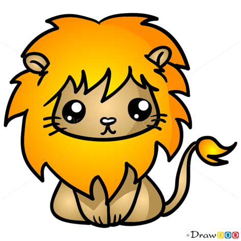 How to draw a lion. How to Draw Lion, Chibi