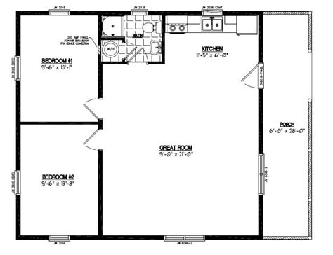 20 X 36 Cabin Floor Plans Floorplansclick