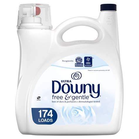 Downy Free And Gentle Liquid Fabric Softener 150 Fluid Ounce 174 Loads