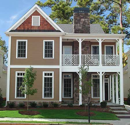 A traditional 2 story house plan presents the main living spaces (living room, kitchen, etc) on the main level, while all bedrooms reside upstairs. Plan 15891GE: Second Floor Porch | Southern house plans