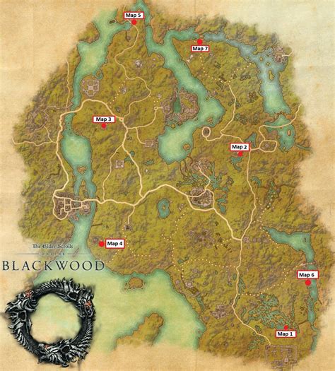 The Eso Blackwood Treasure Maps Locations Regular And Collector