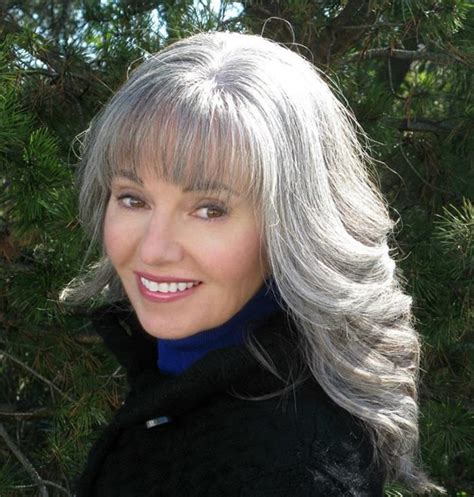 Find the perfect gray hair stock photo. Gorgeous gray hair, Long gray hair, Grey hair styles for women
