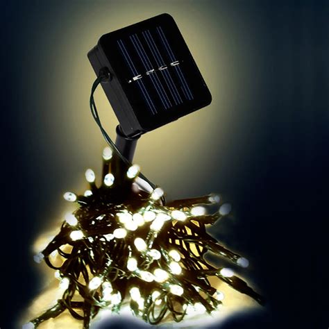 10 warmweiße led lichter an transparentem kabel. Solar LED Lichterkette für Innen/Aussen mit 150 LEDs | eBay