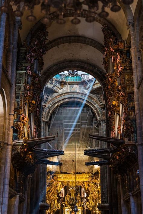 Cathedral Of St James In Santiago De Compostela Editorial Stock Image