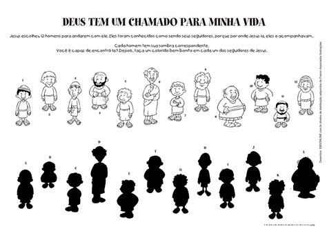 Atividade Sobre Os Discípulos De Jesus