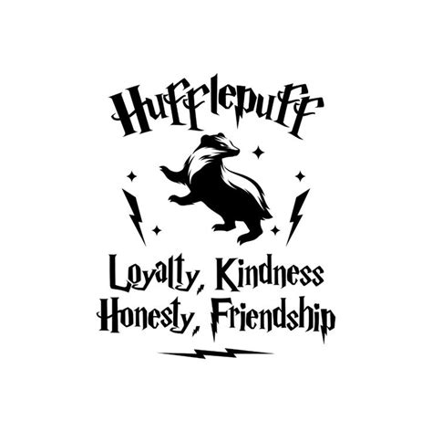 Hufflepuff Vector Graphic Hogwarts House Hufflepuff | Etsy | Harry ...
