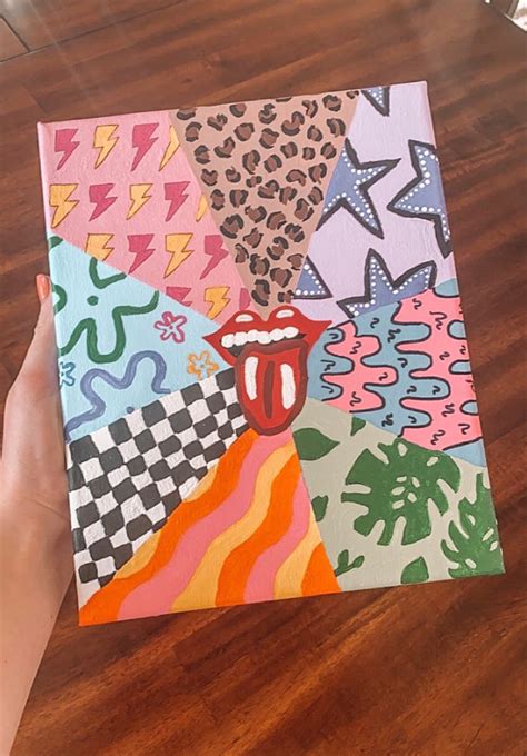 aesthetic painting in 2020 | Small canvas art, Hippie painting, Mini