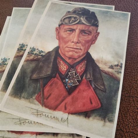 Erwin Rommel Postcard Krausepapierwerke