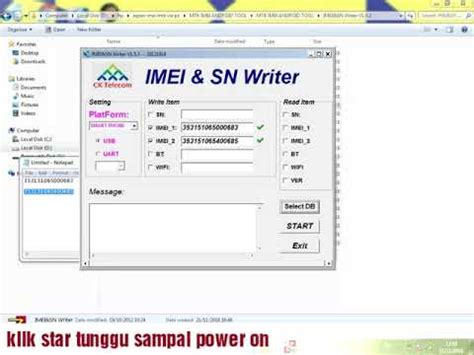 Carry the software on your usb drive and. repair imei mtk via SN write tool - YouTube