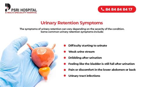Urinary Retention Causes Treatment And Symptoms Psri Hospital