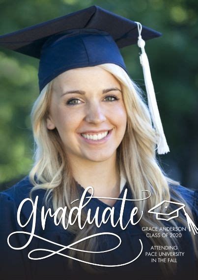 When you've got your totally free printable. Personalized 2020 Graduation Announcements Flat Matte ...