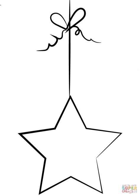 Star Ornament Coloring Page Free Printable Coloring Pages