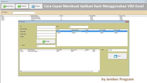 Cara membuat cover aplikasi pada ms. Cara Membuat Aplikasi Kasir Menggunakan VBA di Microsoft ...