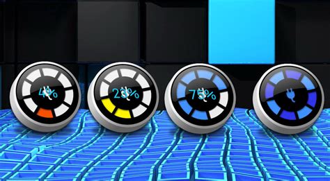 Round 3d Battery Meter 2 For Xwidget Edited By Jimking On Deviantart
