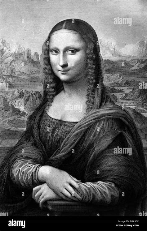 1500s Mona Lisa Painting By Leonardo Da Vinci Circa 1503 Stock Photo